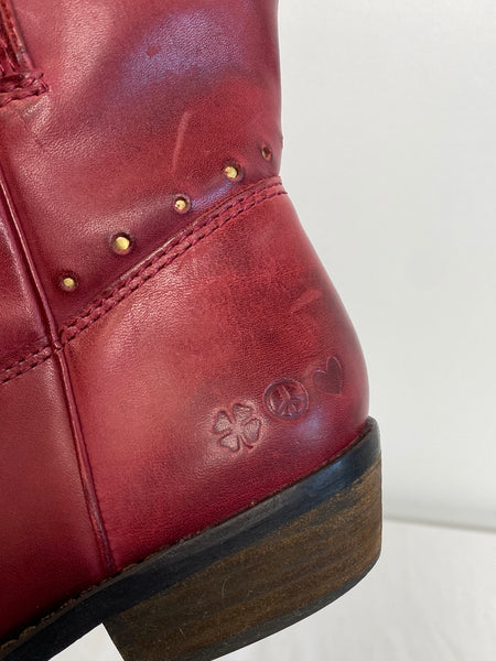 Leather Lucky Brand Originals Western Boots (7M)