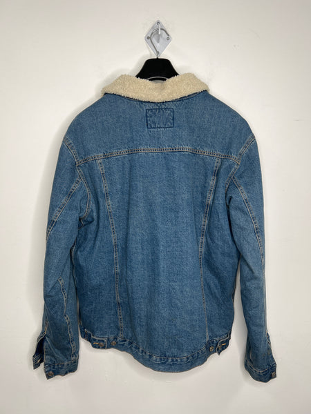 Faded Glory 157 Denim Fleece Lined Winter Jacket (XL)