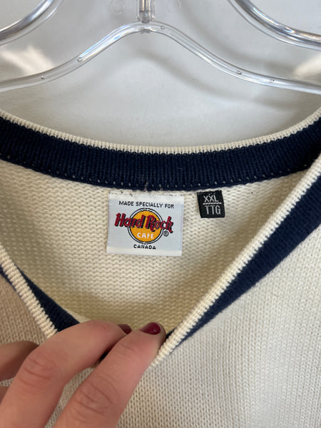 Hard Rock Cafe Toronto Raglan Knitted Long-Sleeve Sweater (XXL)