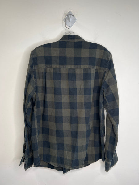 Windriver Green & Black Plaid Long-Sleeve Top (M)