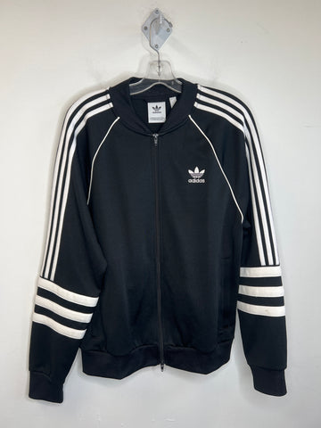 Adidas Black Graphic Zip-up Jacket (M)