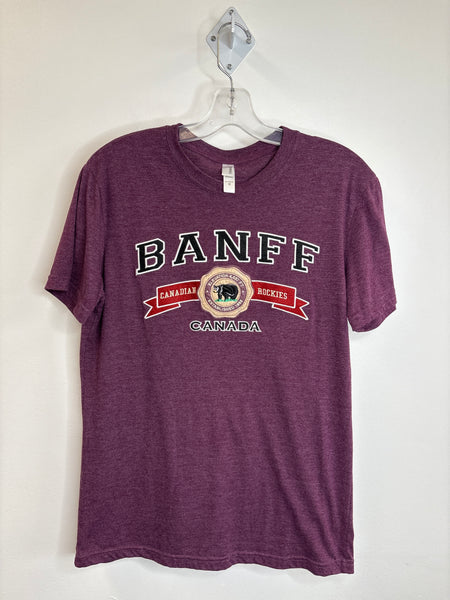 Teemax Banff Canadian Rockies Canada Embroidered Cotton-Blend Graphic Tee (M)