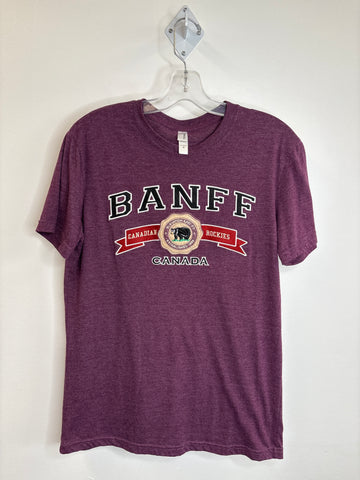Teemax Banff Canadian Rockies Canada Embroidered Cotton-Blend Graphic Tee (M)