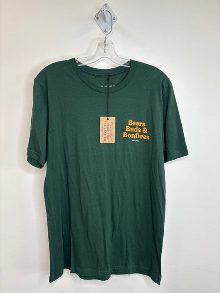 NWT Made for the Lake Co. Beers Buds & Bonfires Cotton Graphic Tee (L)