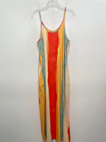Colourful Striped Maxi Dress (3XL)
