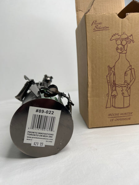 Handcrafted Moose Hunter Wine Presenter