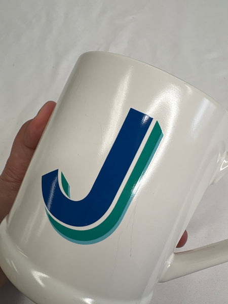 Indigo “J” Ceramic Mug