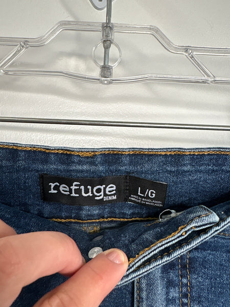 Refuge Denim Mini Skirt (L)