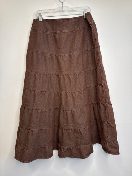 Vintage Live A Little Tiered Maxi Skirt (14)