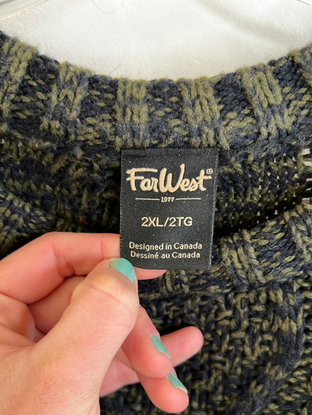 Vintage Far West 1977 Knit Sweater (2XL)