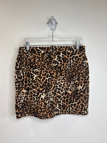 Joe Fresh Leopard Print Mini Skirt (6)