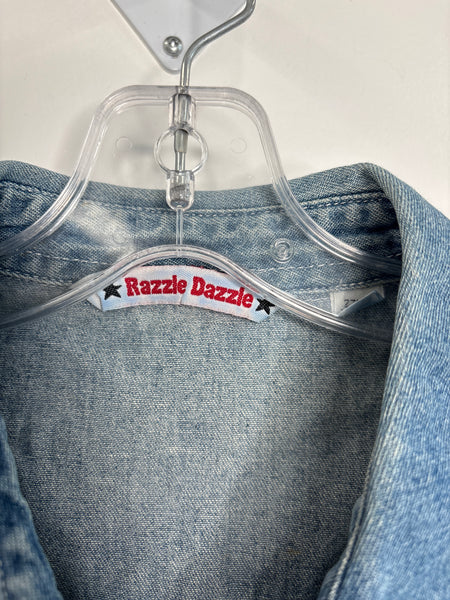 Razzle Dazzle Denim Button-Up Shirt (M)