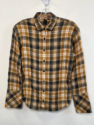 Icōne Plaid Long-Sleeve Shirt (M)