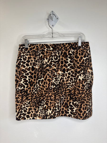 Joe Fresh Leopard Print Mini Skirt (6)