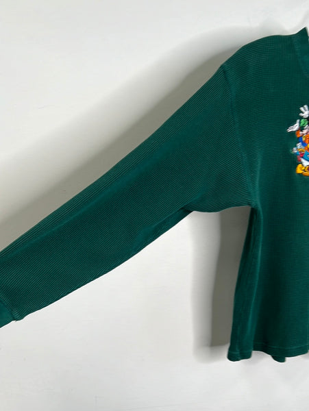 Vintage Disney Mickey Goofy Donald Embroidered Shirt (S)