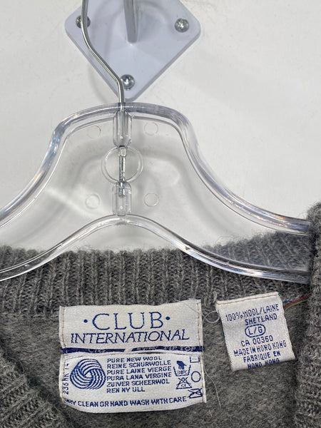 Vintage Club International Wool Pullover Sweater (L)
