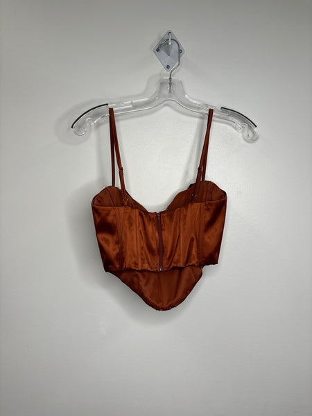 Marthea Copper Corset Crop Top (M)