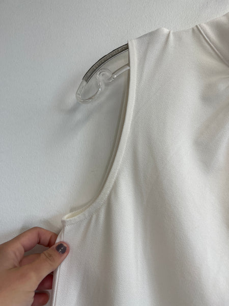 H&M White Sleeveless Blouse (M)