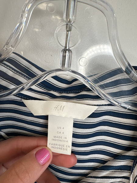 H&M Striped Button-Down  Blouse (4)
