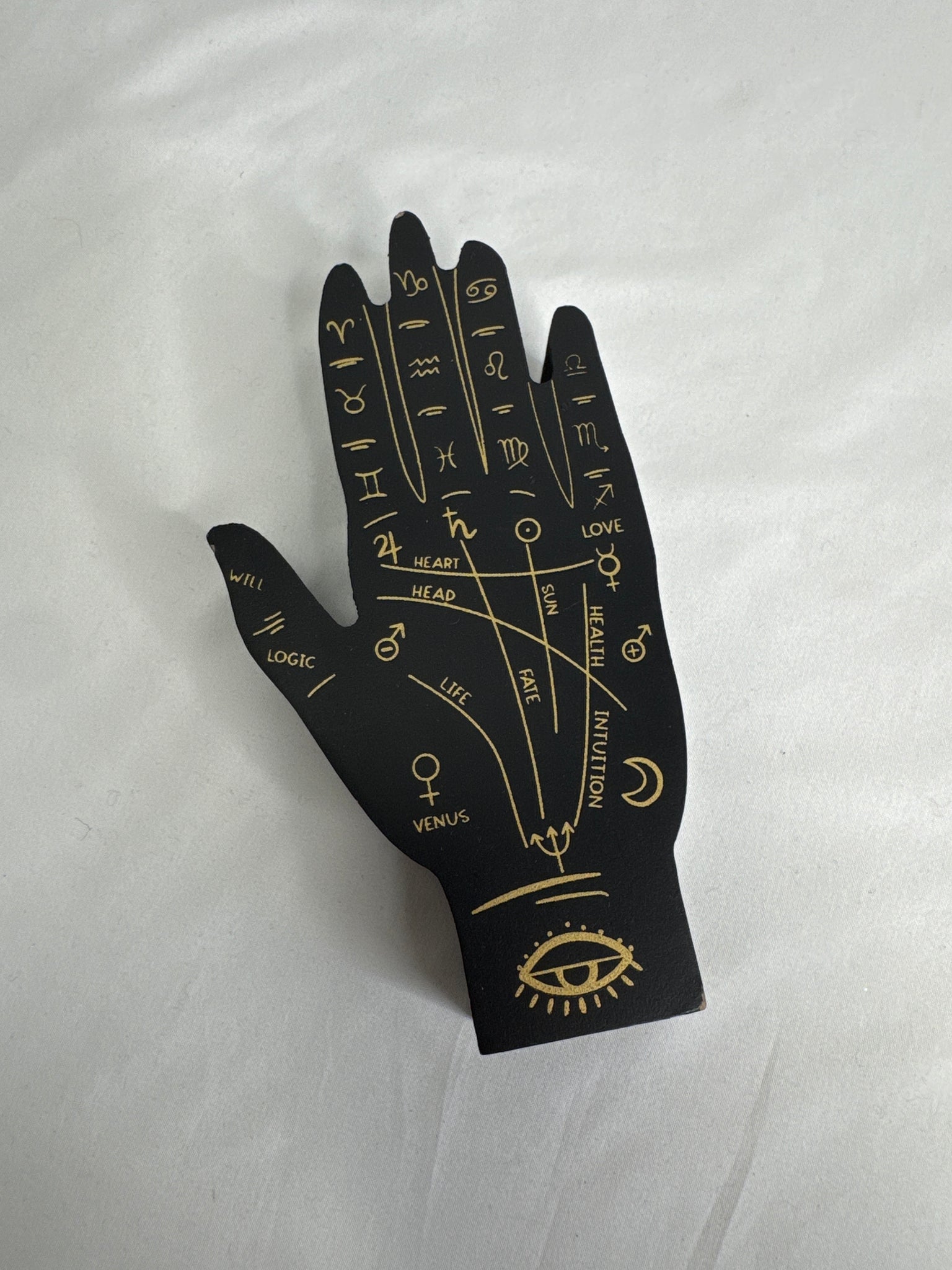 Wooden Palmistry Hand Decor