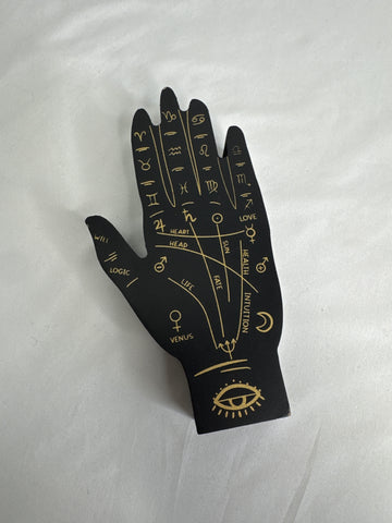 Wooden Palmistry Hand Decor