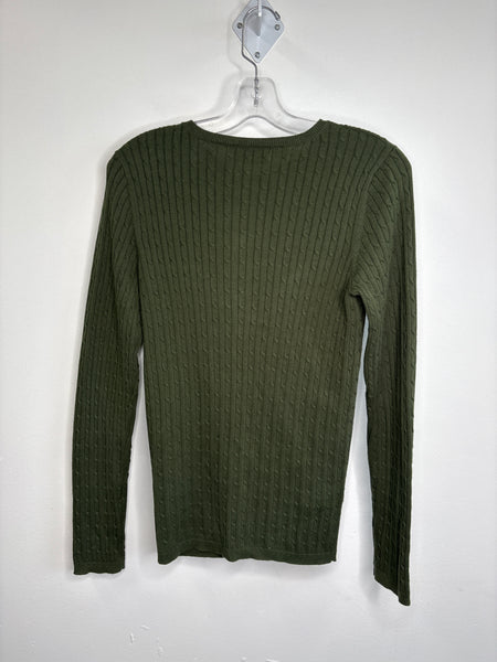 Joneswear Studio Cotton Button-Up Cableknit Cardigan (M)
