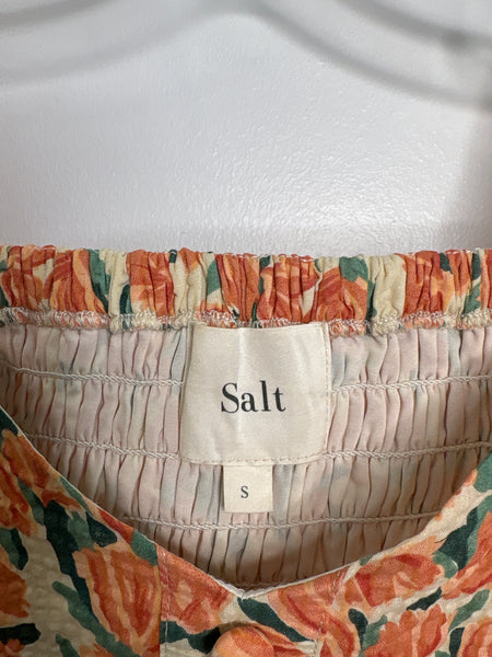 Salt Moore Park Smocked Floral Blouse (S)