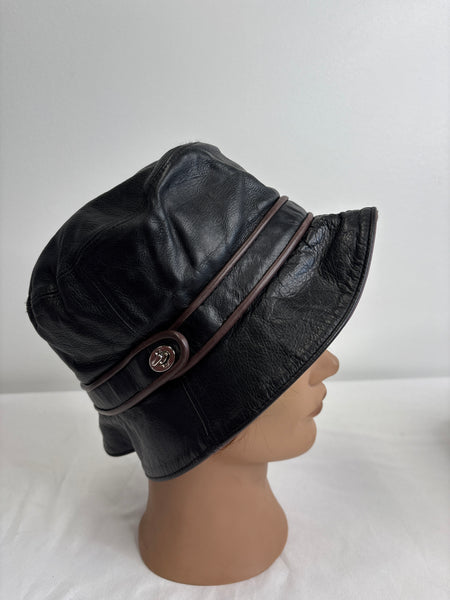 Coach Leather Bucket Hat (S)