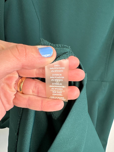 Calvin Klein Forest Green Batwing Sleeve Bodycon Dress (US 8)