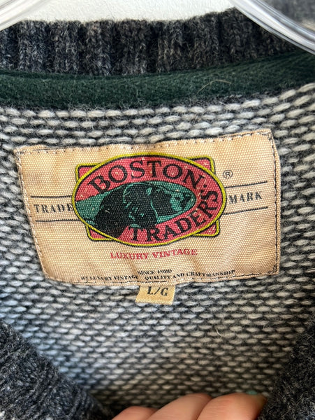Vintage Boston Traders Long Sleeve Crewneck (L)