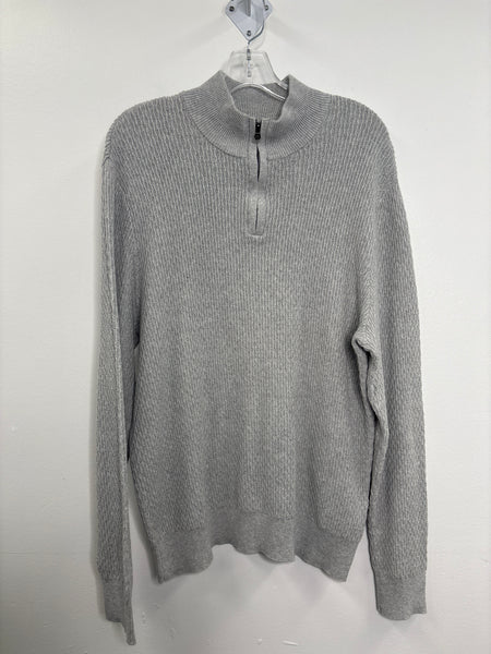 Frederik Anderson Copenhagen Cableknit Quarter-Zip Cotton Sweater (XL)