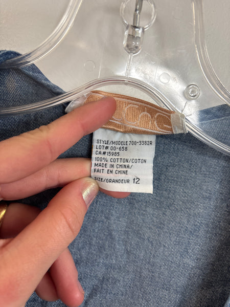 Vintage Nancy G Maxi Wrap Denim Dress (12)