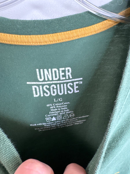Under Disguise “Camping” Saskatchewan, Canada Cotton-Blend Graphic Tee (L)