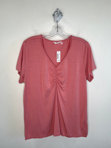 NWT La Vie En Rose Blush Pink Short-Sleeved Sleep Top (L)