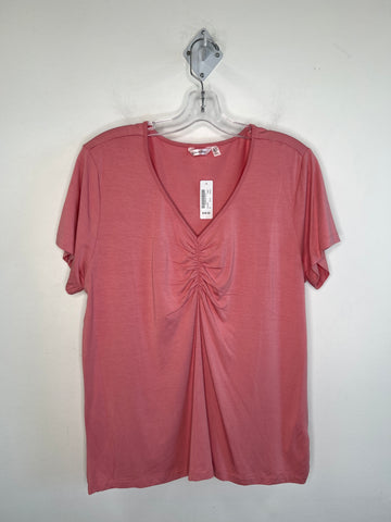 NWT La Vie En Rose Blush Pink Short-Sleeved Sleep Top (L)