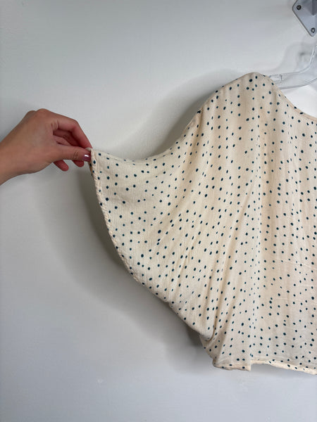 Patrons Of Peace Polka Dot Cropped Blouse (M)