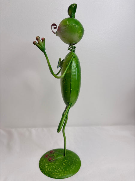 Metal Frog Garden Figure