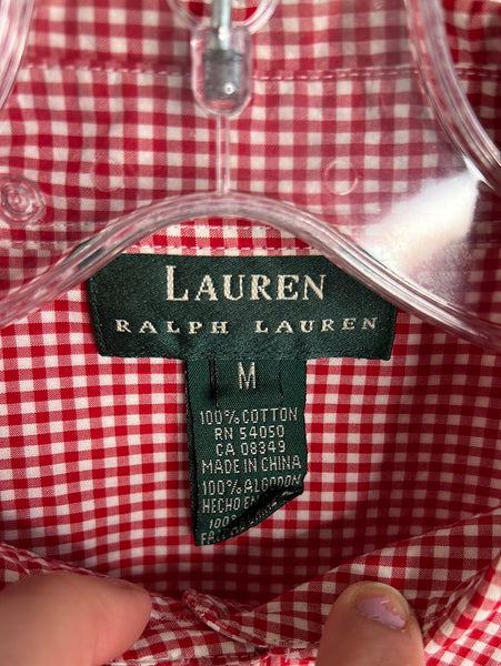 Ralph Lauren Checkered Blouse (M)