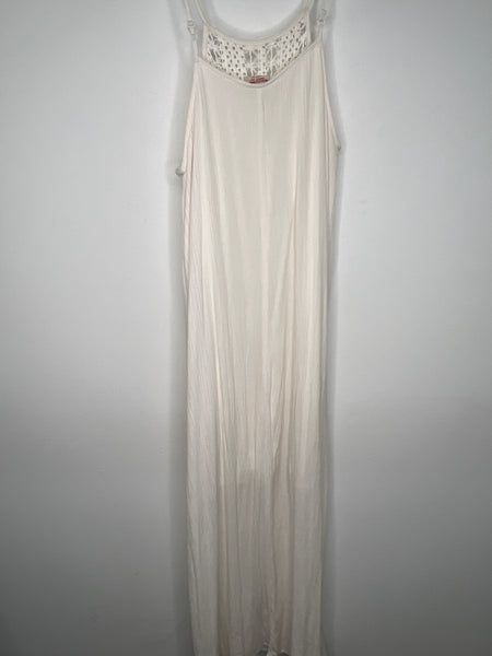 Mossimo Supply Cream Sleeveless Maxi Dress (S)