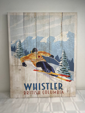 “Whistler British Columbia” Ski Printed Picture