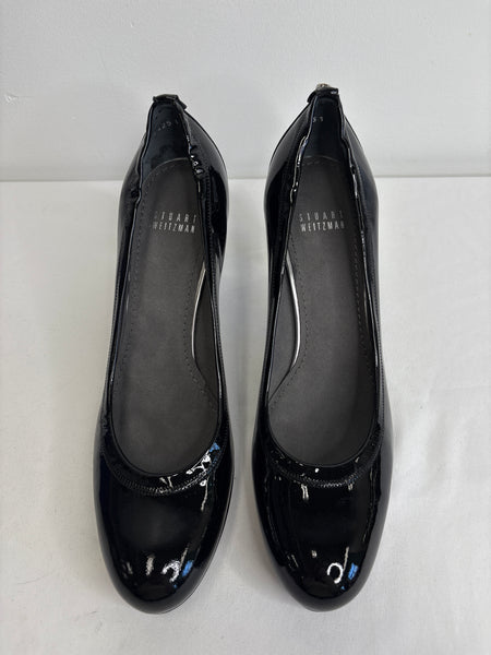 Stuart Weitzman Black Patent Leather Pumps (US 9 1/2)