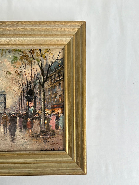 Framed On the Champs-Elysees Painting By Antoine Blanchard