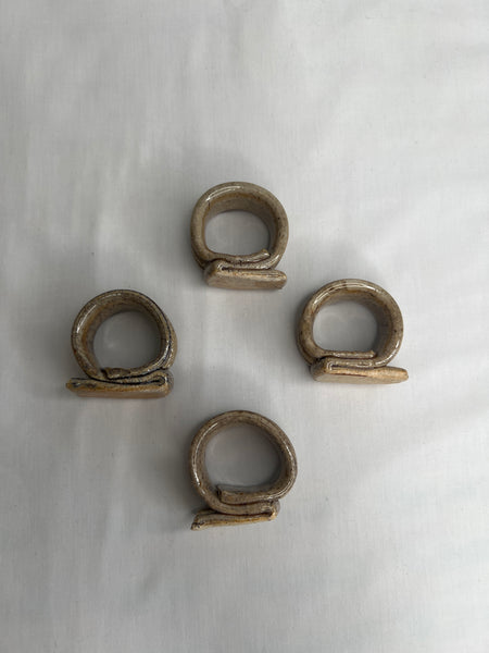 Set Of 4 Ceramic Napkin Holders