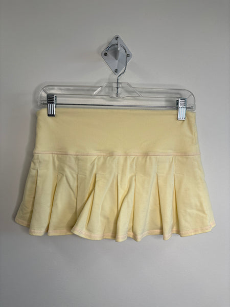 Retro Garage Stretch Y2K Pleated Mini Skort (XS)