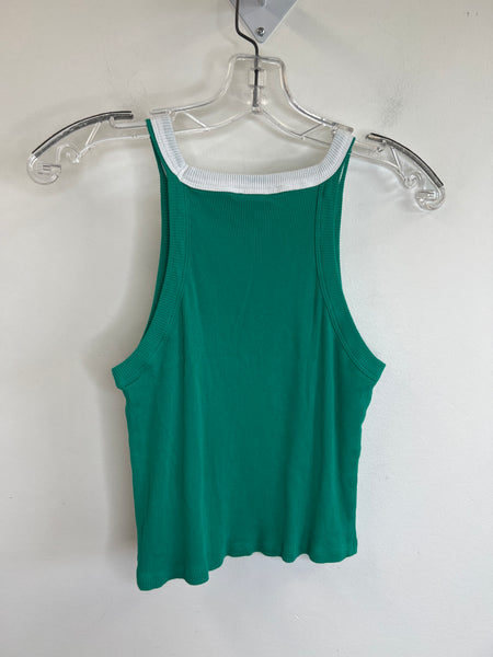 ADC Teal Sleeveless Crop Top (L)