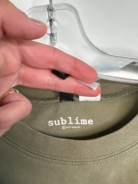 H&M Sublime Cropped Tee (S)