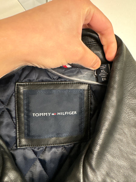 Tommy Hilfiger Leather Puff Lined Jacket (XL)