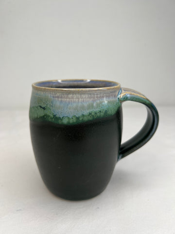 Bluish Green Ombré Ceramic Mug