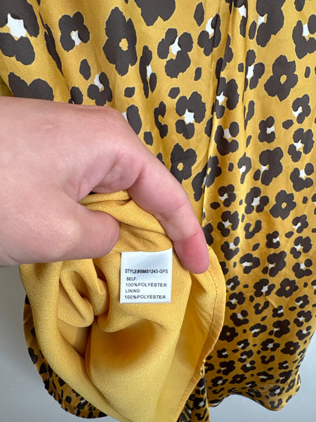 4Sienna Leopard Print Midi Skirt (L)