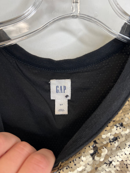 Gap Gold Sequins Sleeveless Top (S)